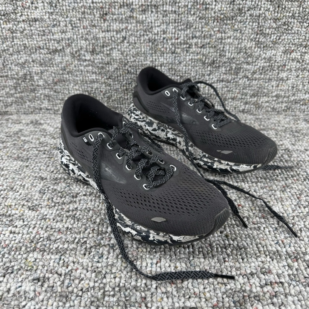 Brooks Ghost 15 Shoes Womens 9 B Running Black Oyster Camo